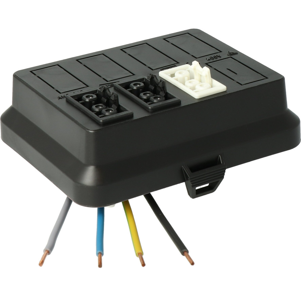 Attema Cable-mate Ak2-W8 deksel, 3x3p (2+1 geschakeld) wieland zwart