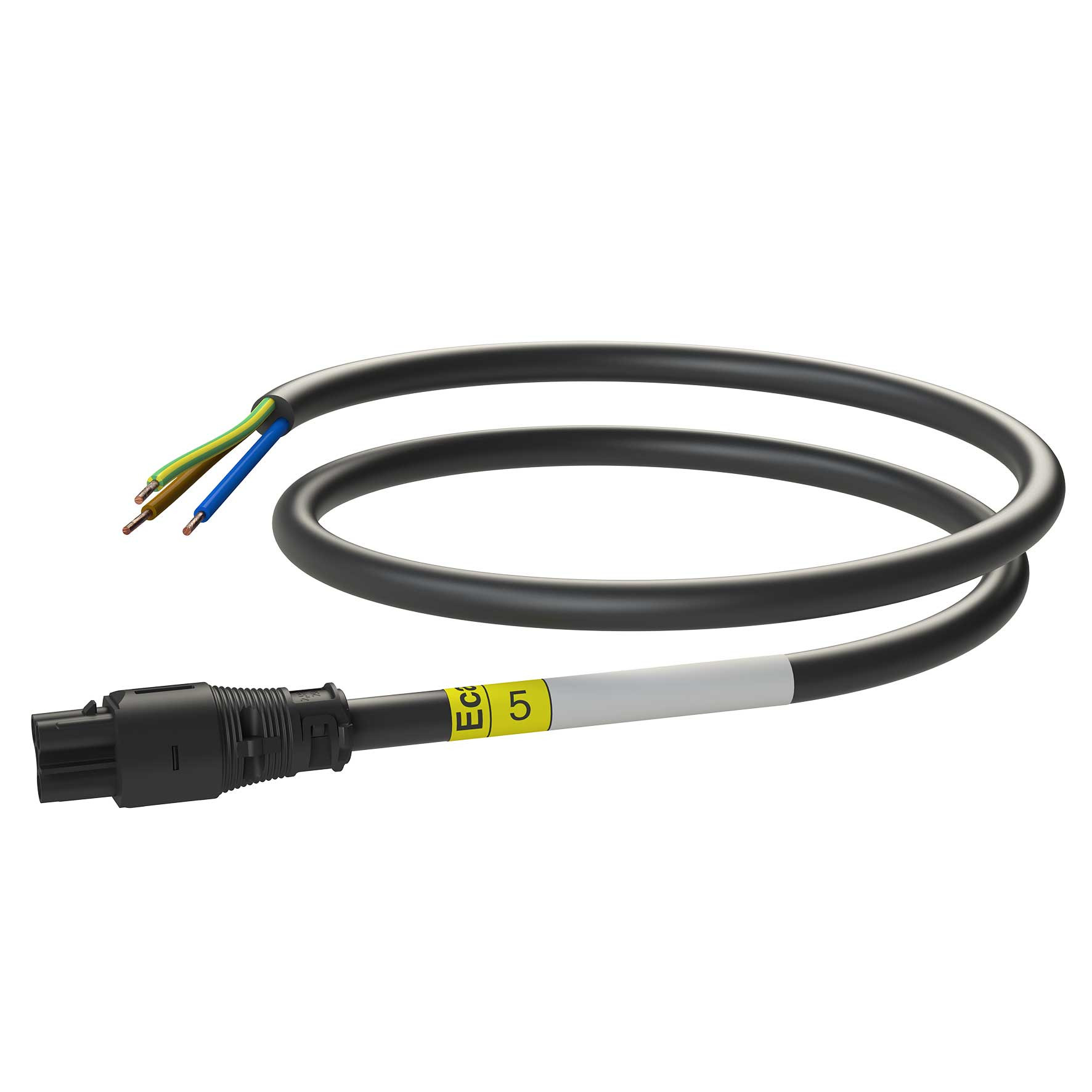 Attema Installeren 2.0 Aw Snoer female-open 5M, 3G2,5 zwart eca