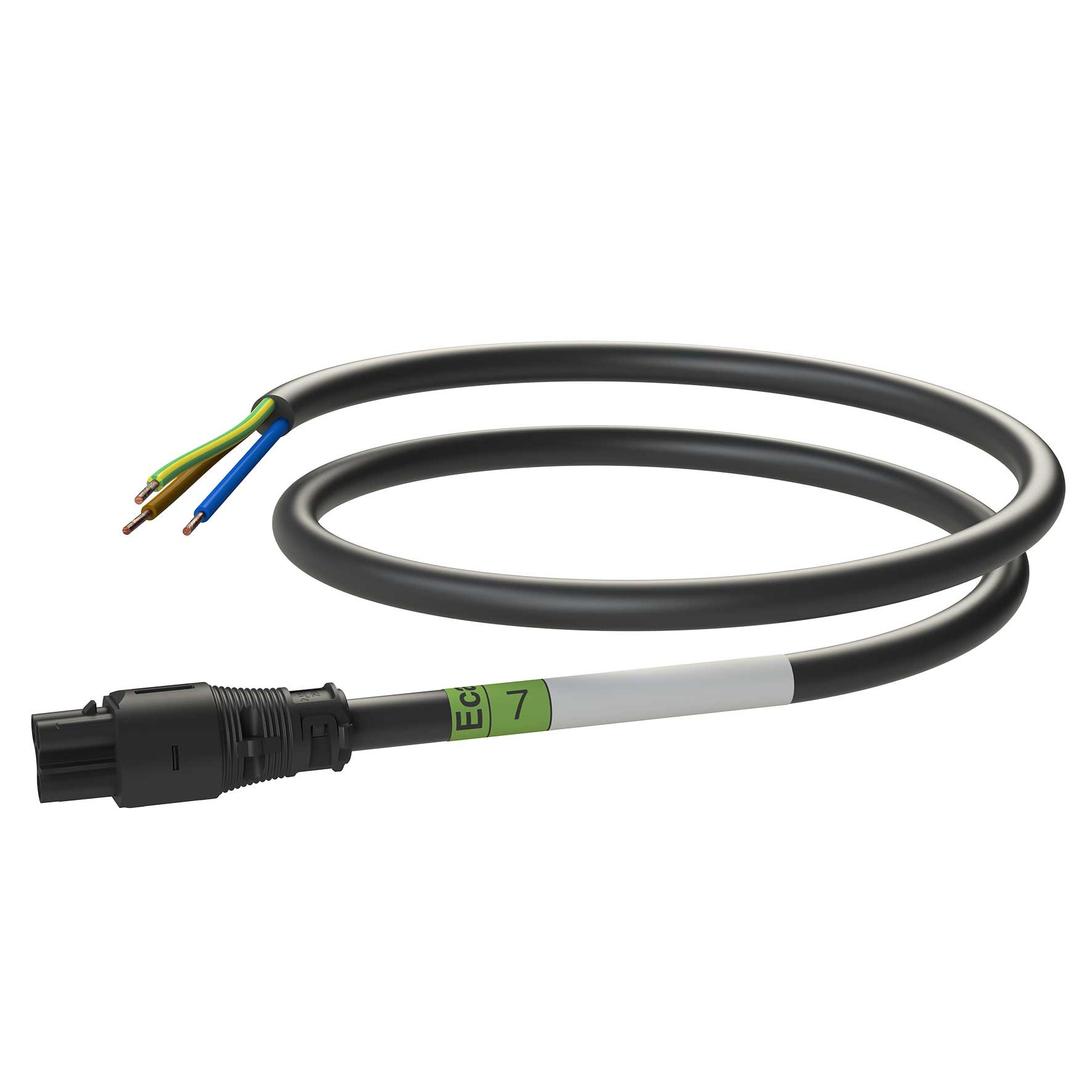 Attema Installeren 2.0 Aw Snoer female-open 7M, 3G2,5 zwart eca