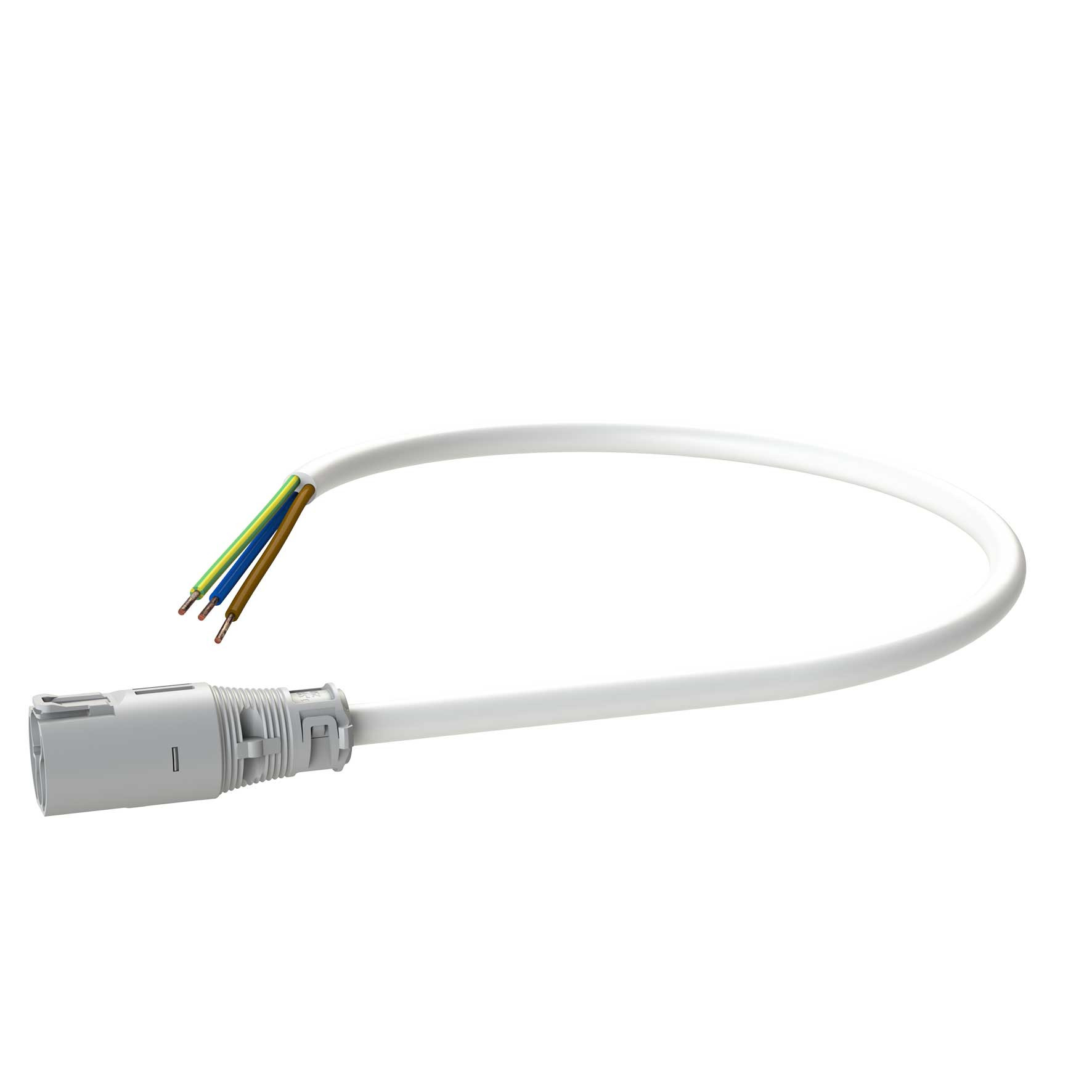 Attema Installeren 2.0 Aw Snoer male-open 0,3M, 3G1,5 wit eca