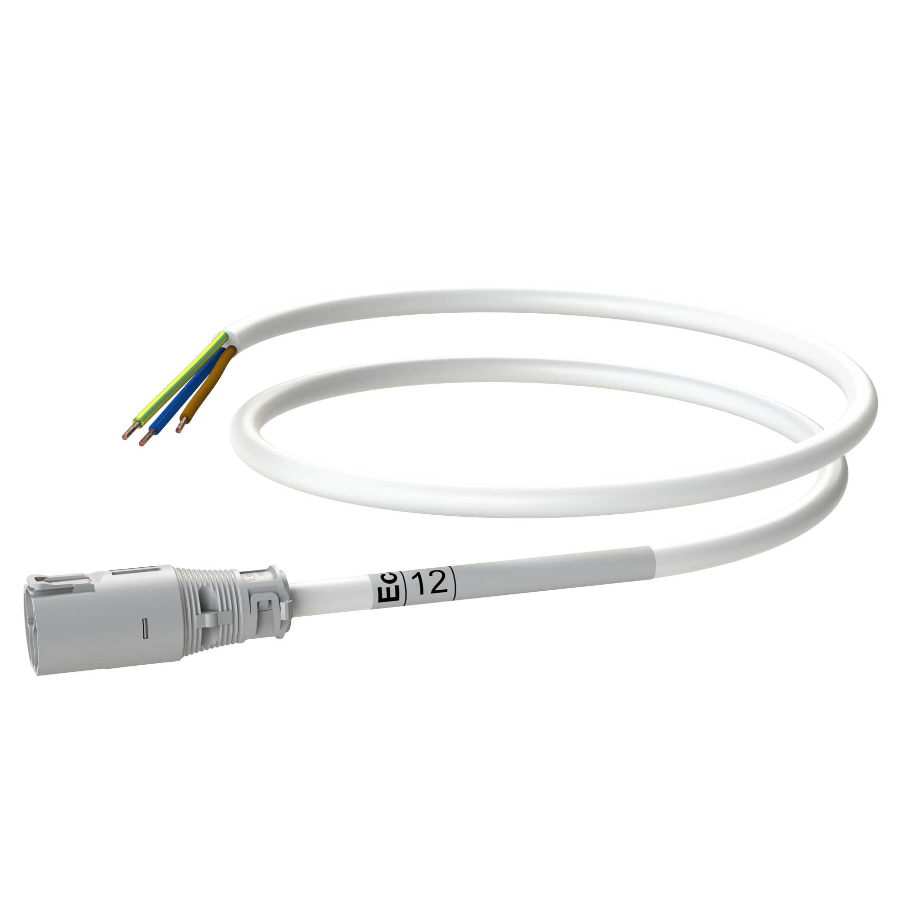 Attema Installeren 2.0 Aw Snoer male-open 12M, 3G1,5 wit eca
