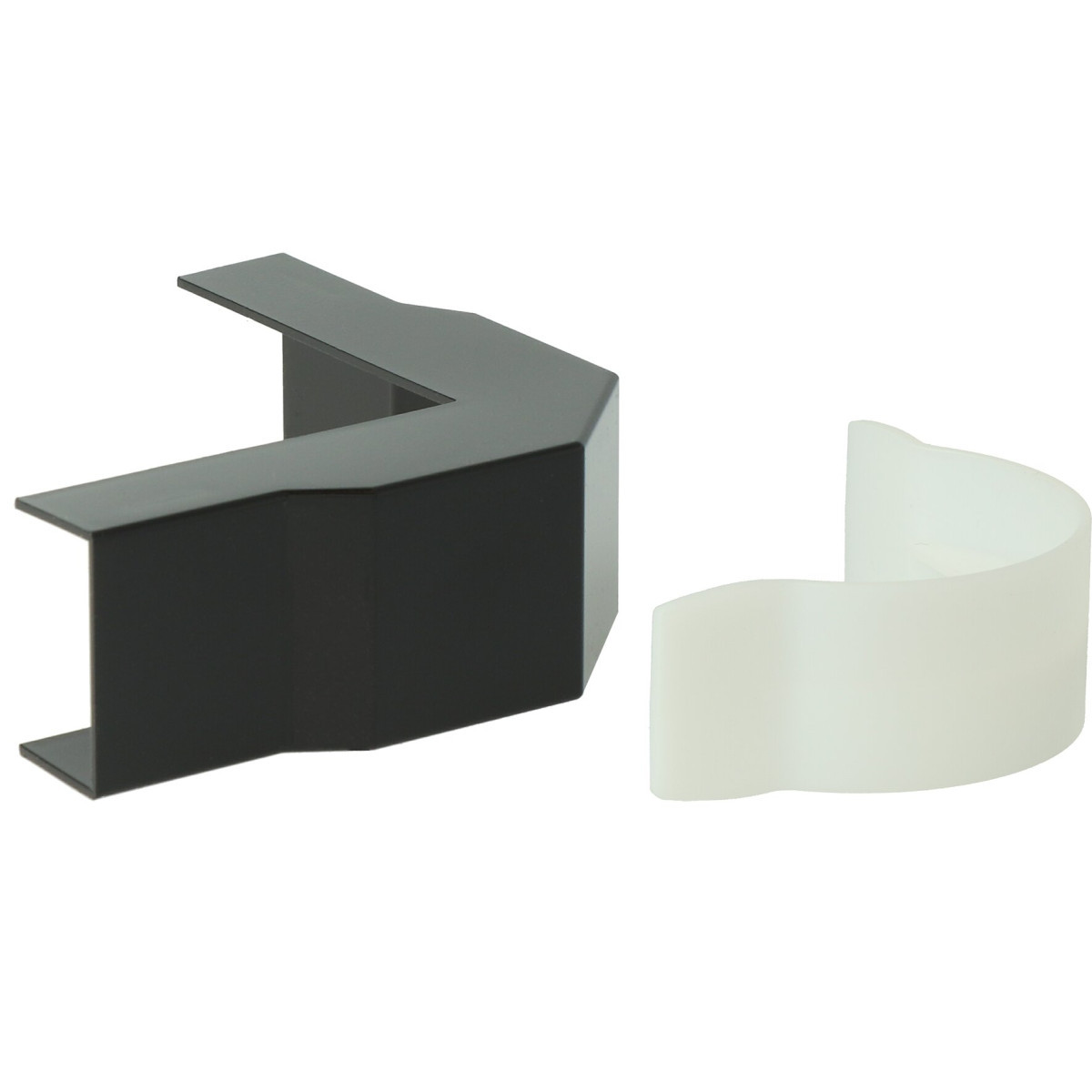 Attema K25/P25-plattebuis Dbu25 Data-buitenhoekstuk zwart (ral 9005)