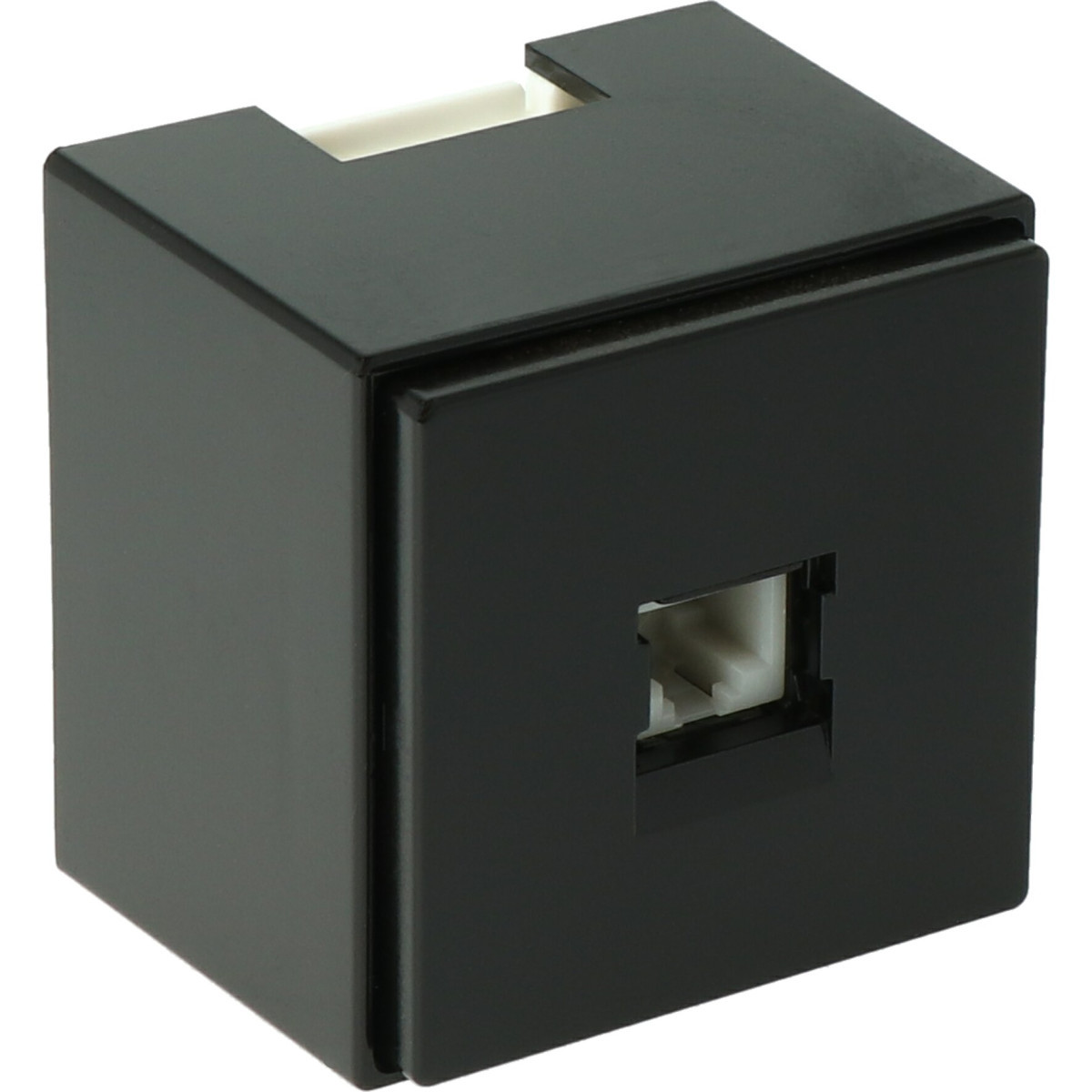 Attema K25/P25-plattebuis DP25 1-voudig datapunt cat.5e zwart (ral 9005)