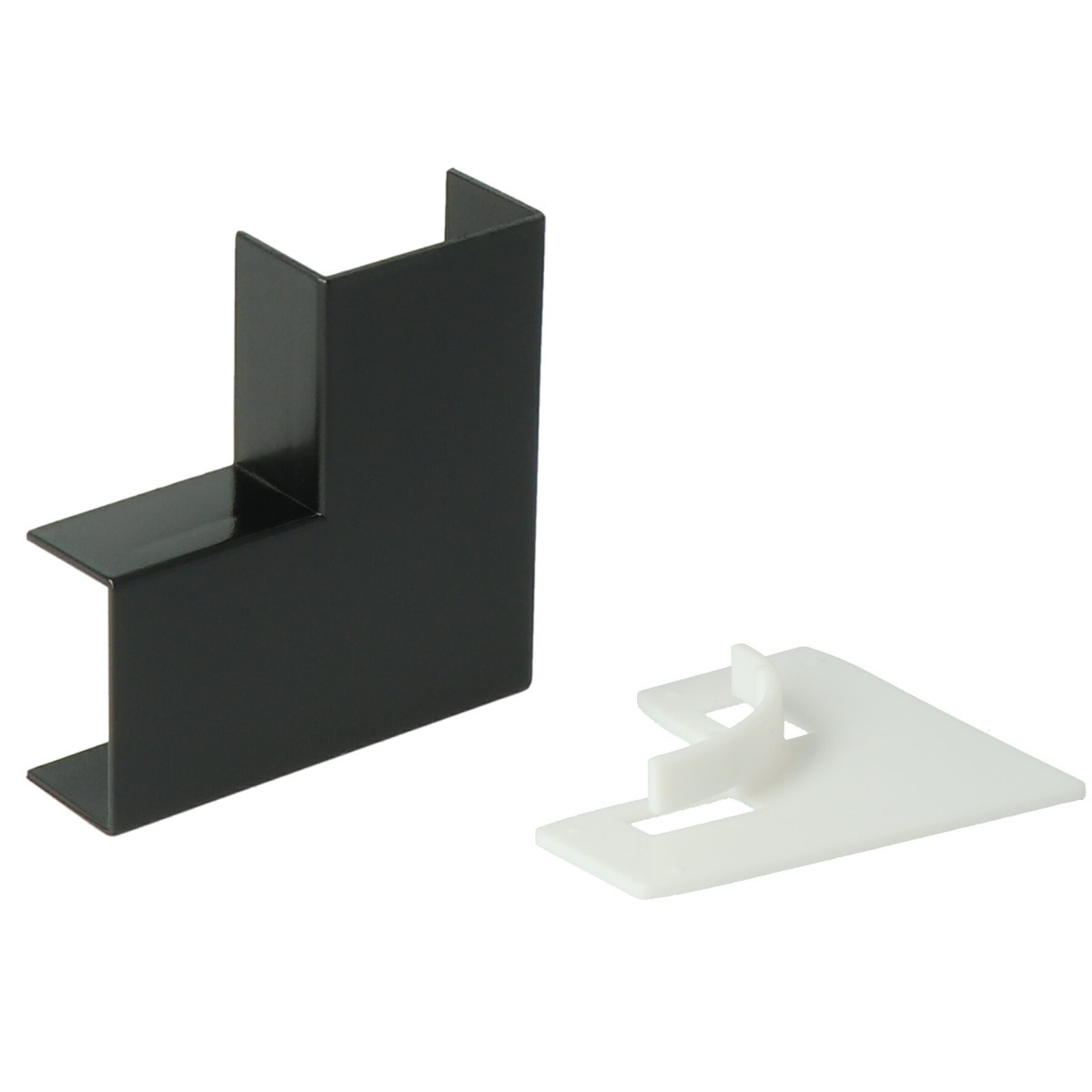 Attema K25/P25-plattebuis FW25 Haaks hoekstuk zwart (ral 9005)