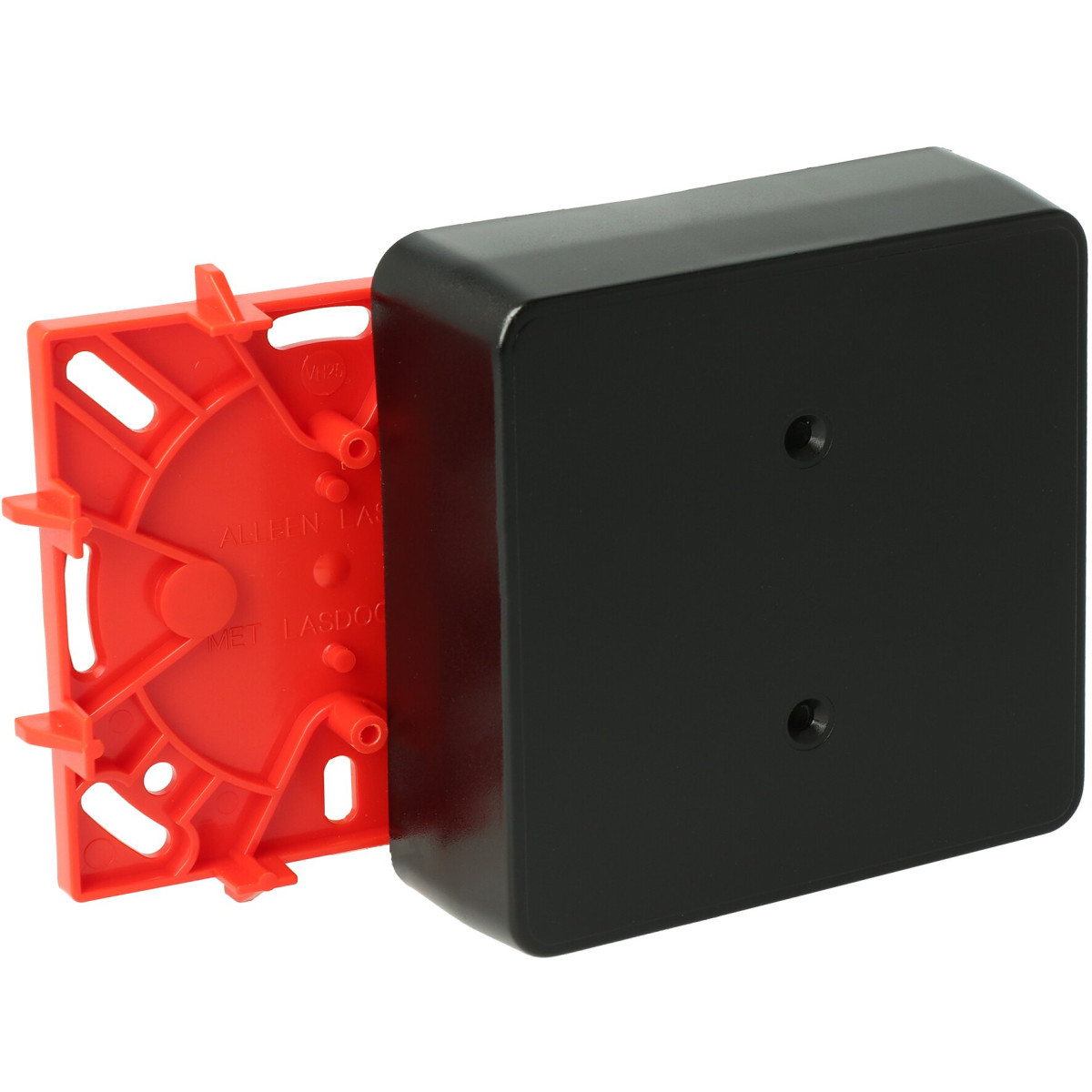 Attema K25/P25-plattebuis VH25 Lasdoos zwart (ral 9005)