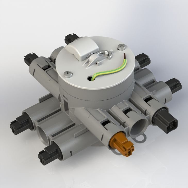 Attema Stekerbare centraaldoos enkelpolige schakeling