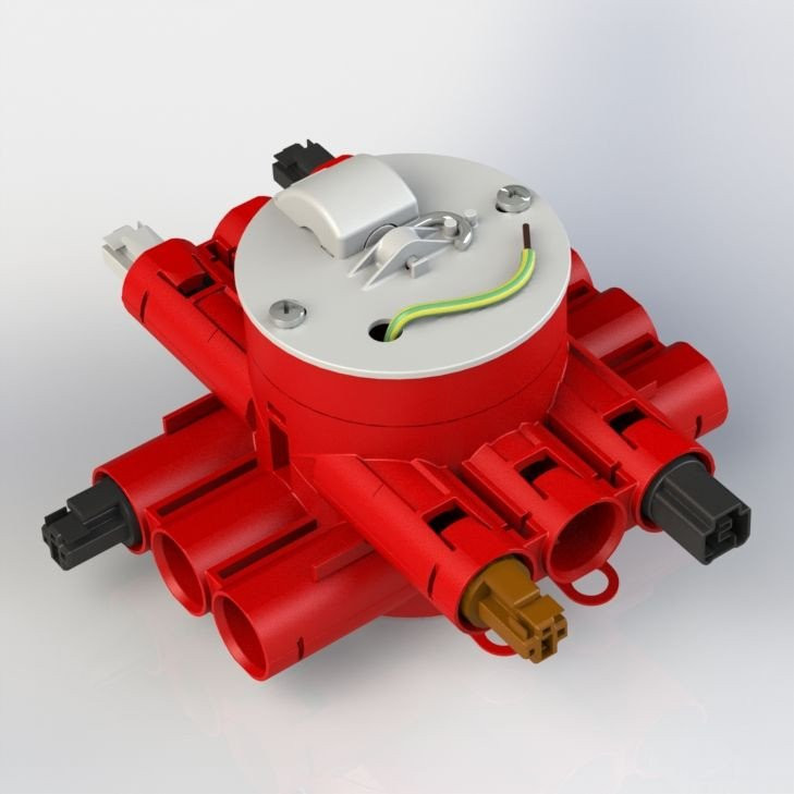 Attema Stekerbare centraaldoos enkelpolige schakeling 2-voudig