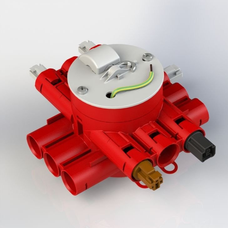 Attema Stekerbare centraaldoos enkelpolige schakeling 4-voudig