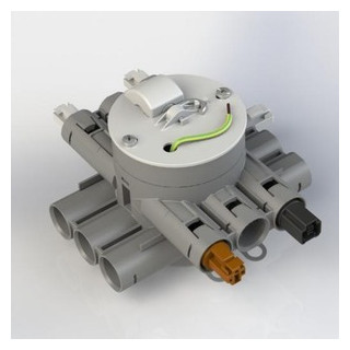 Attema Stekerbare centraaldoos enkelpolige schakeling viervoudig