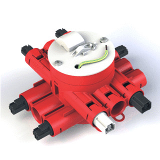 Attema Stekerbare centraaldoos geschakeld lichtpunt