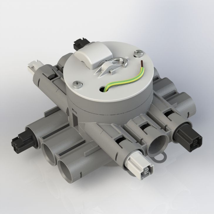 Attema Installeren 2.0 CHS75-GT2 stekerbare centraaldoos geschakeld lichtpunt, tweevoudig