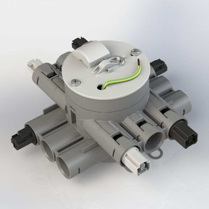 Attema Installeren 2.0 CHS75-GT3 stekerbare centraaldoos geschakeld lichtpunt, tweevoudig