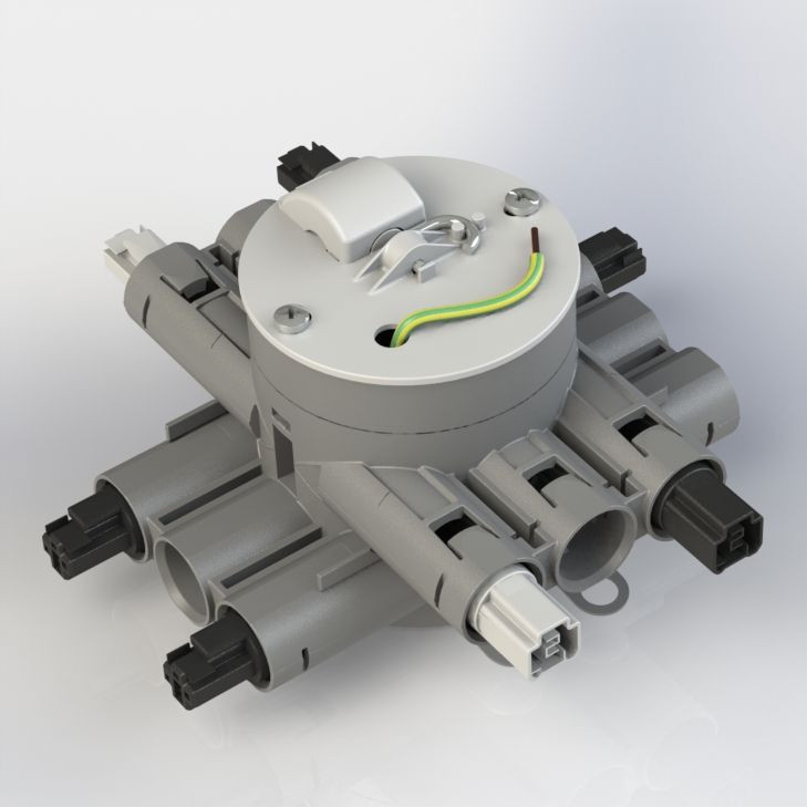 Attema Installeren 2.0 CHS75-GT4 stekerbare centraaldoos geschakeld lichtpunt, tweevoudig