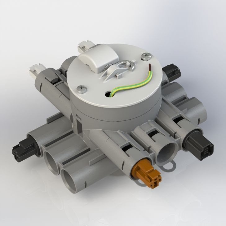 Attema Winstalleren CHS75-SD2 stekerbare centraaldoos serieschakeling, drievoudig