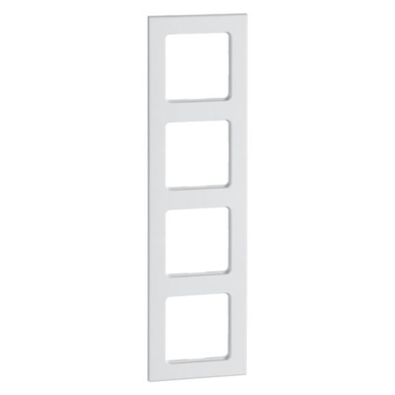 Aura Afdekraam glas, 4-voudig, gerild-aluminium