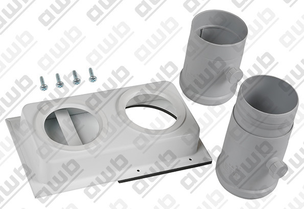 AWB ROOKGASAFVOERADAPTER 80/80