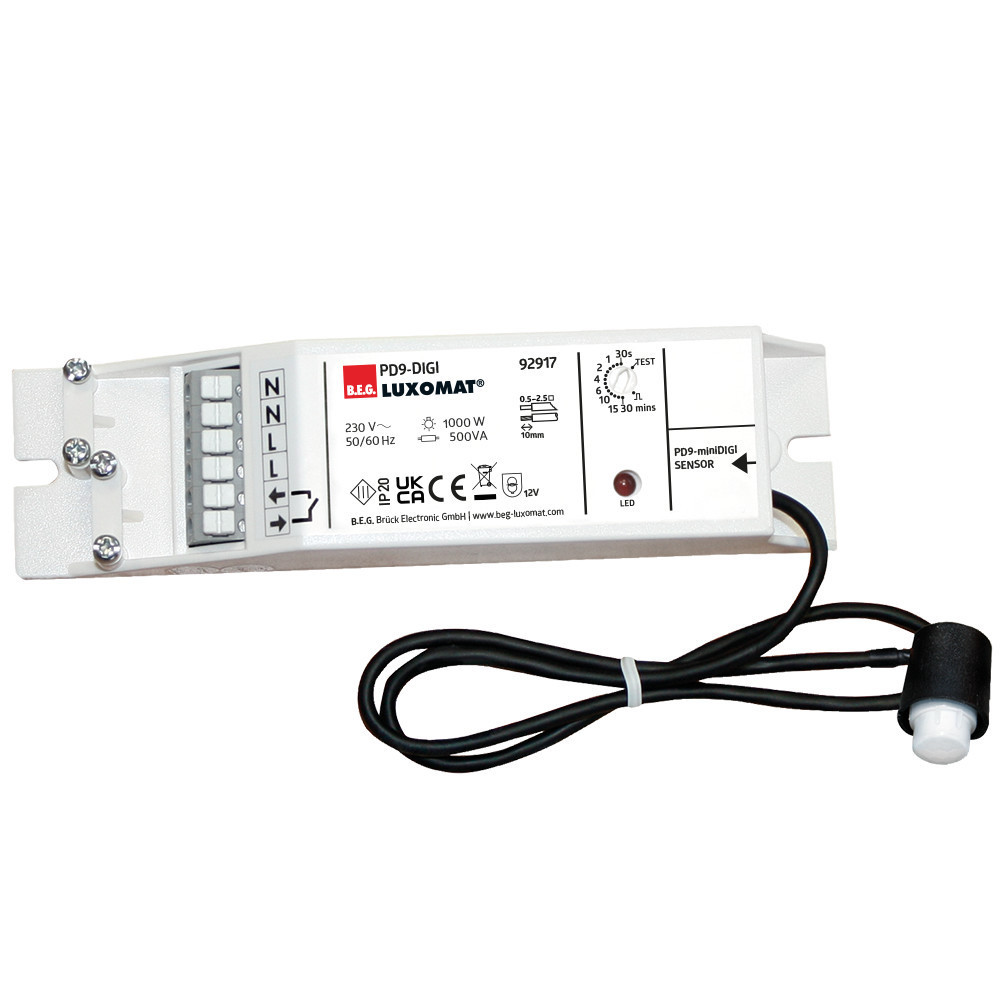 B.E.G. Bewegings-/ Aanwezigheidsmelders Aanwezigheidsmelder Digi 360° inbouw - ip20 3M 1kanaal