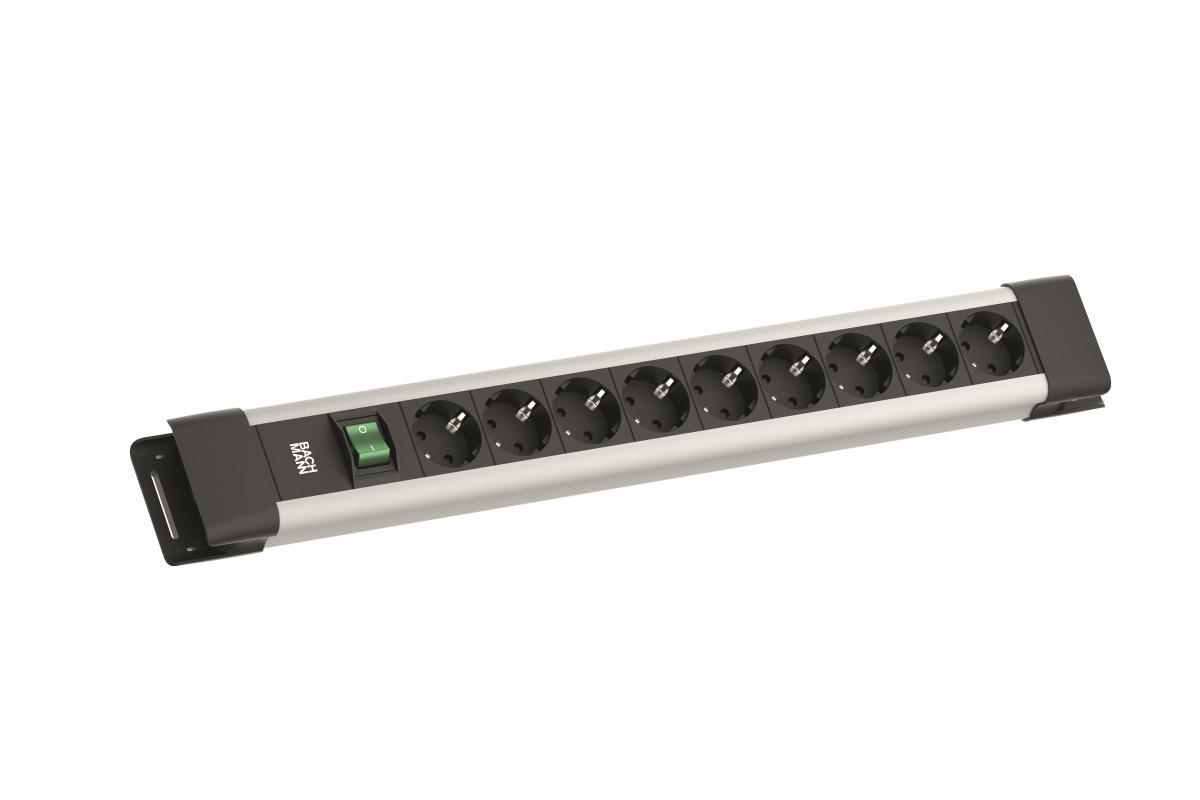 Bachmann Contactblokken Connectus - 9X 230V ra + schakelaar - 2M ra - grijs