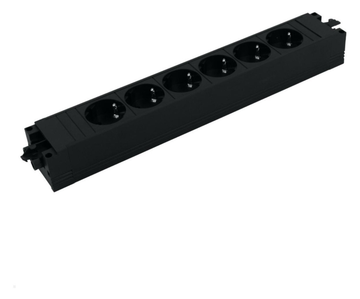 Bachmann Contactblokken Step Base - 6X 230V ra - GST O.G. in/uit - zwart