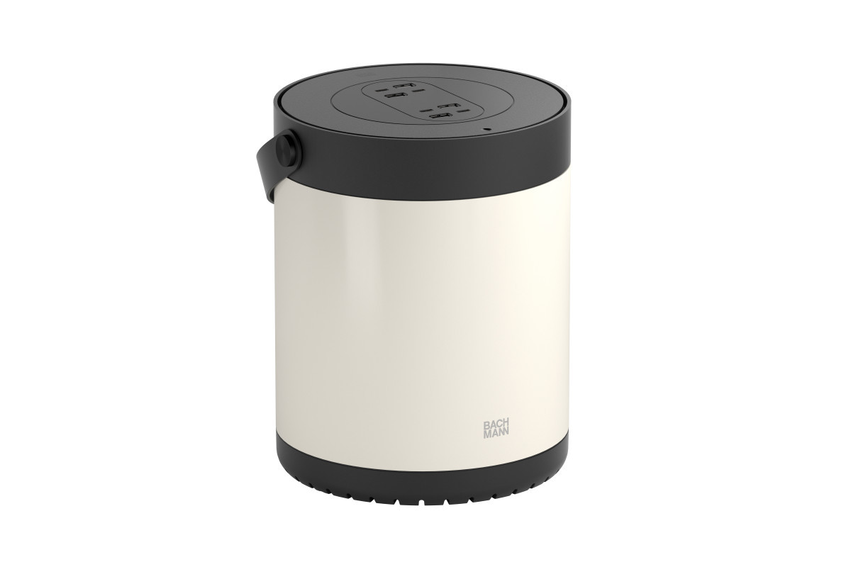 Bachmann Smart Office Mov:e - 4X usb A/C CHRGR - wit & zwart