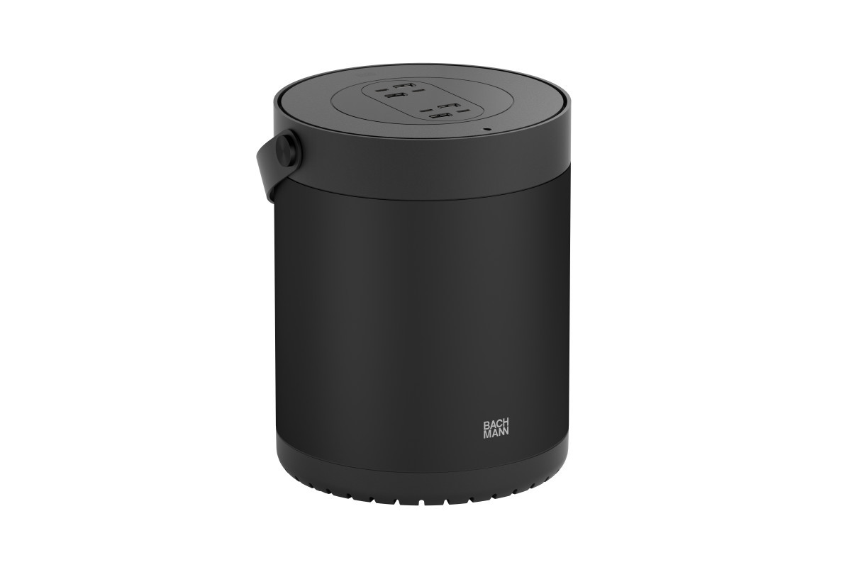 Bachmann Smart Office Mov:e - 4X usb A/C CHRGR - zwart