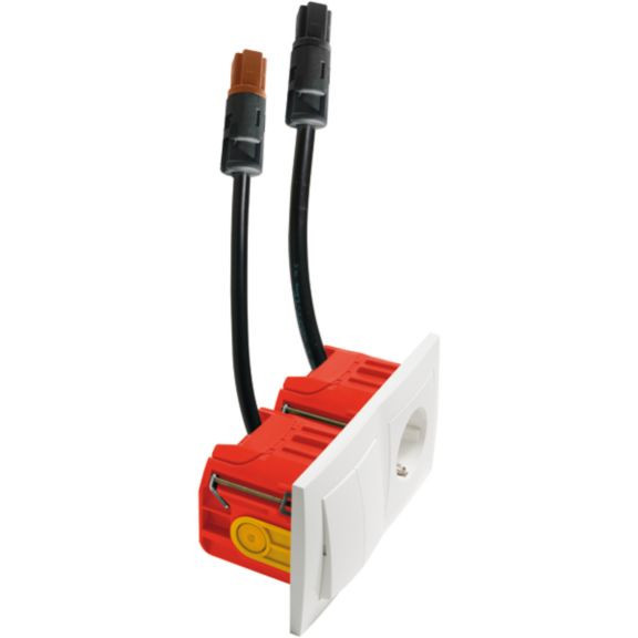 Badora Universele schakelaar (uit-/wisselschakelaar), schuko contactdo