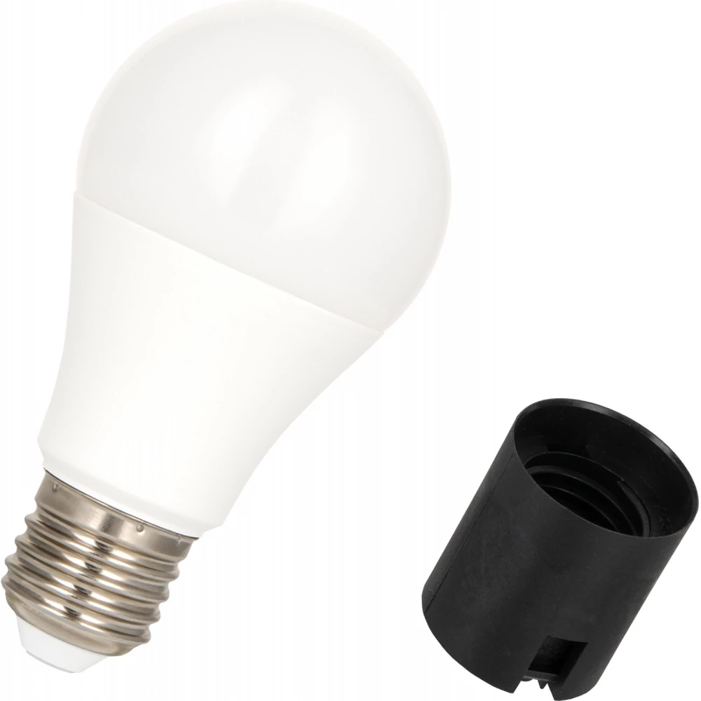 Bailey 10-pack combi e27 lampholder plug-in + led 8.5W dim 2700K