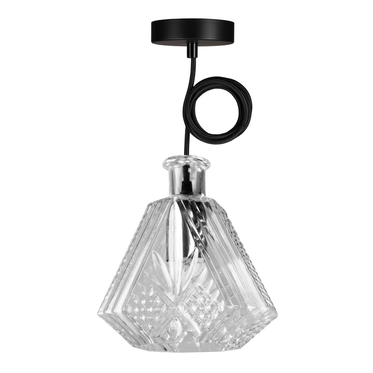 Bailey BaiLum E27 Crystal Pendelarmatuur jim e27 glas 1.5M