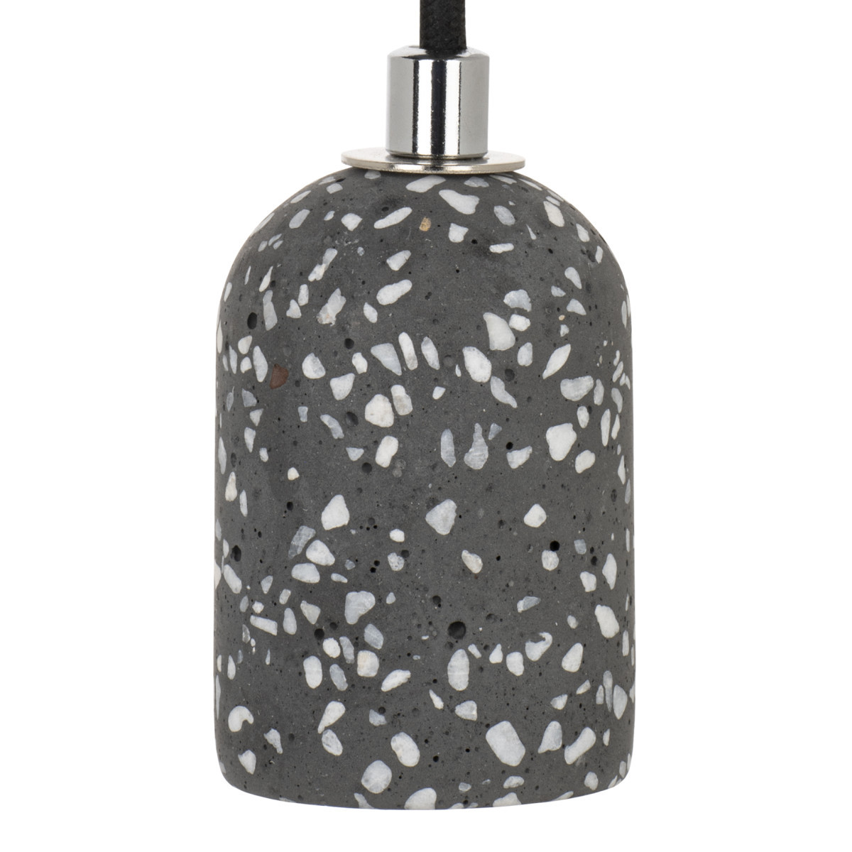 Bailey BaiLum E27 Pendelarmatuur E27 terrazzo D-grijs 1.5M 2C zwart