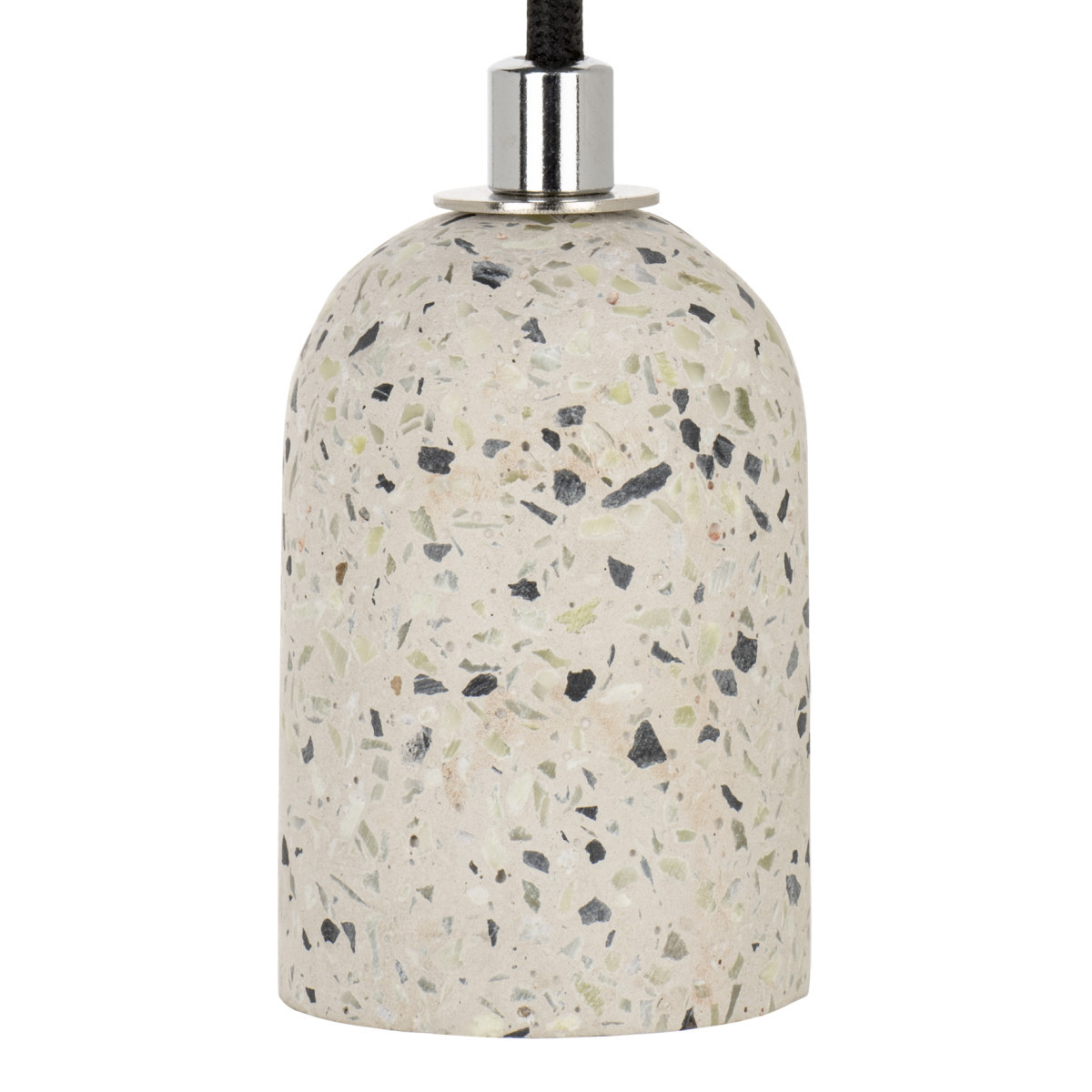 Bailey BaiLum E27 Pendelarmatuur E27 terrazzo wit 1.5M 2C zwart