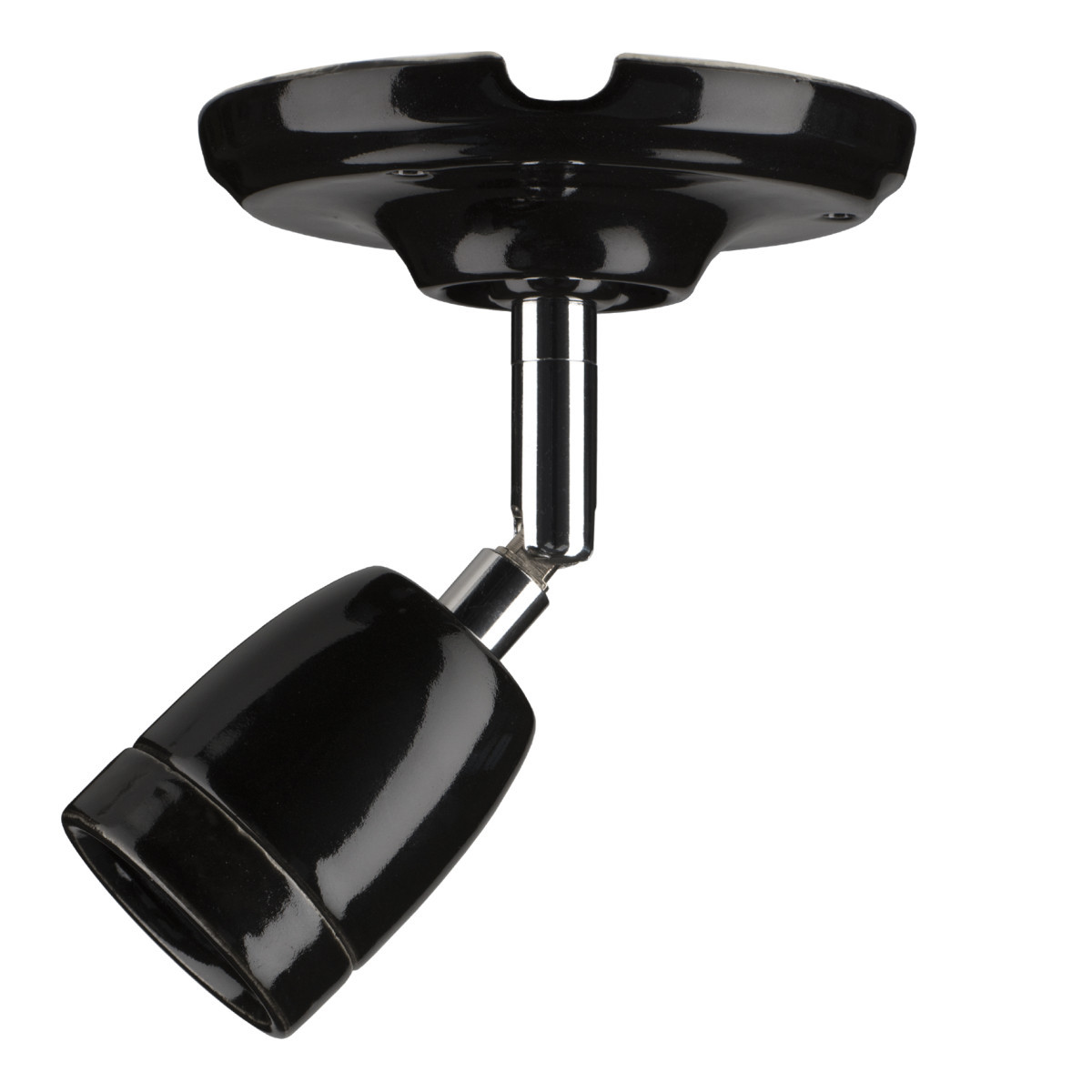 Bailey BaiLum E27 Plafond / wandlamp porselein L e27 zwart