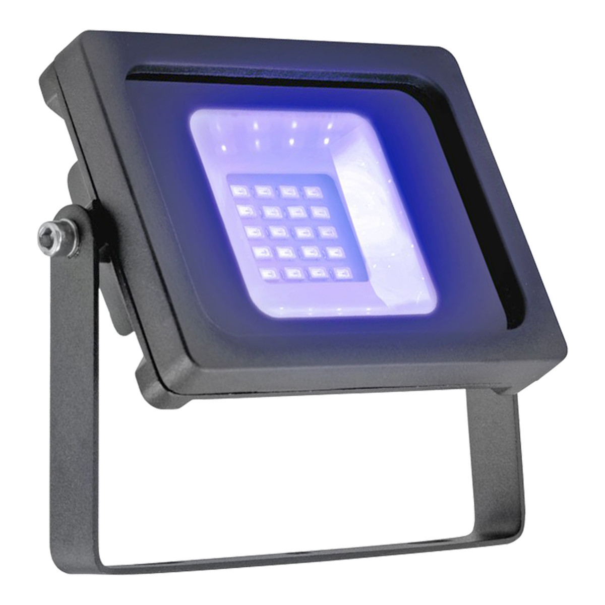 Bailey BLB led schijnwerper 10W blacklight blue effect SYMM 134x30mm >80° - extreem breedstralend vrij kabeluiteinde ip65 zwart