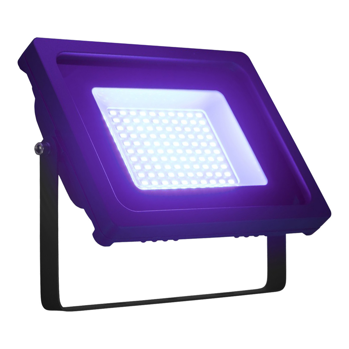 Bailey BLB led schijnwerper 10W blacklight blue effect SYMM 195x24mm >80° - extreem breedstralend vrij kabeluiteinde ip65 zwart