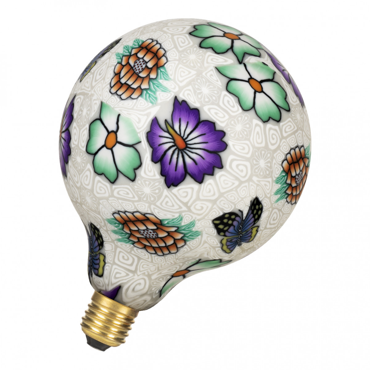 Bailey Designs by Bailey lights Led Paint G125 e27 dim 7W 200LM 819 bloem wit