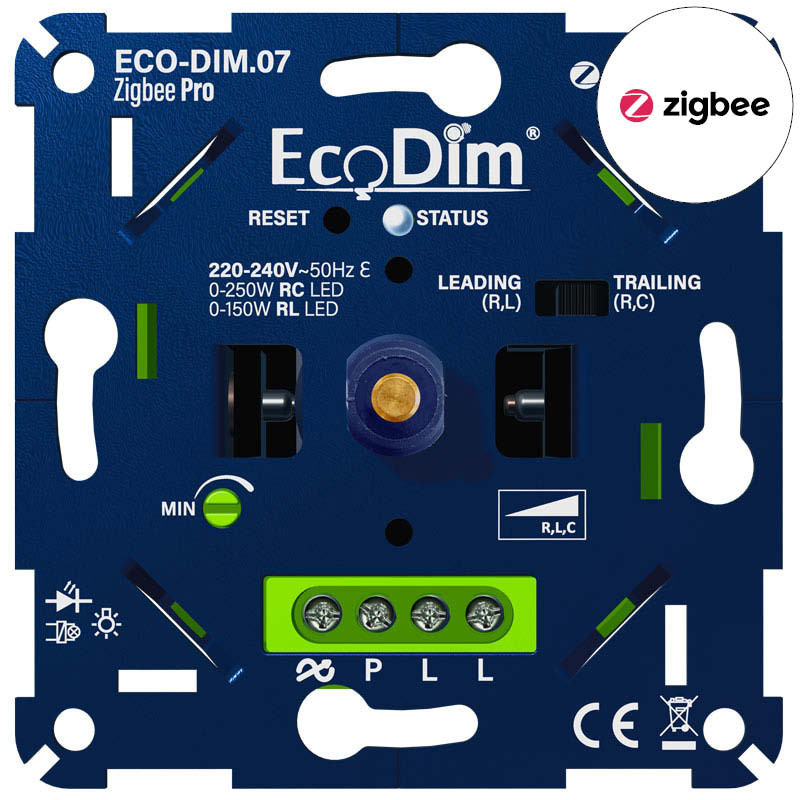 Bailey Eco-dim.07 led dimmer zigbee pro push/turn 0-250W