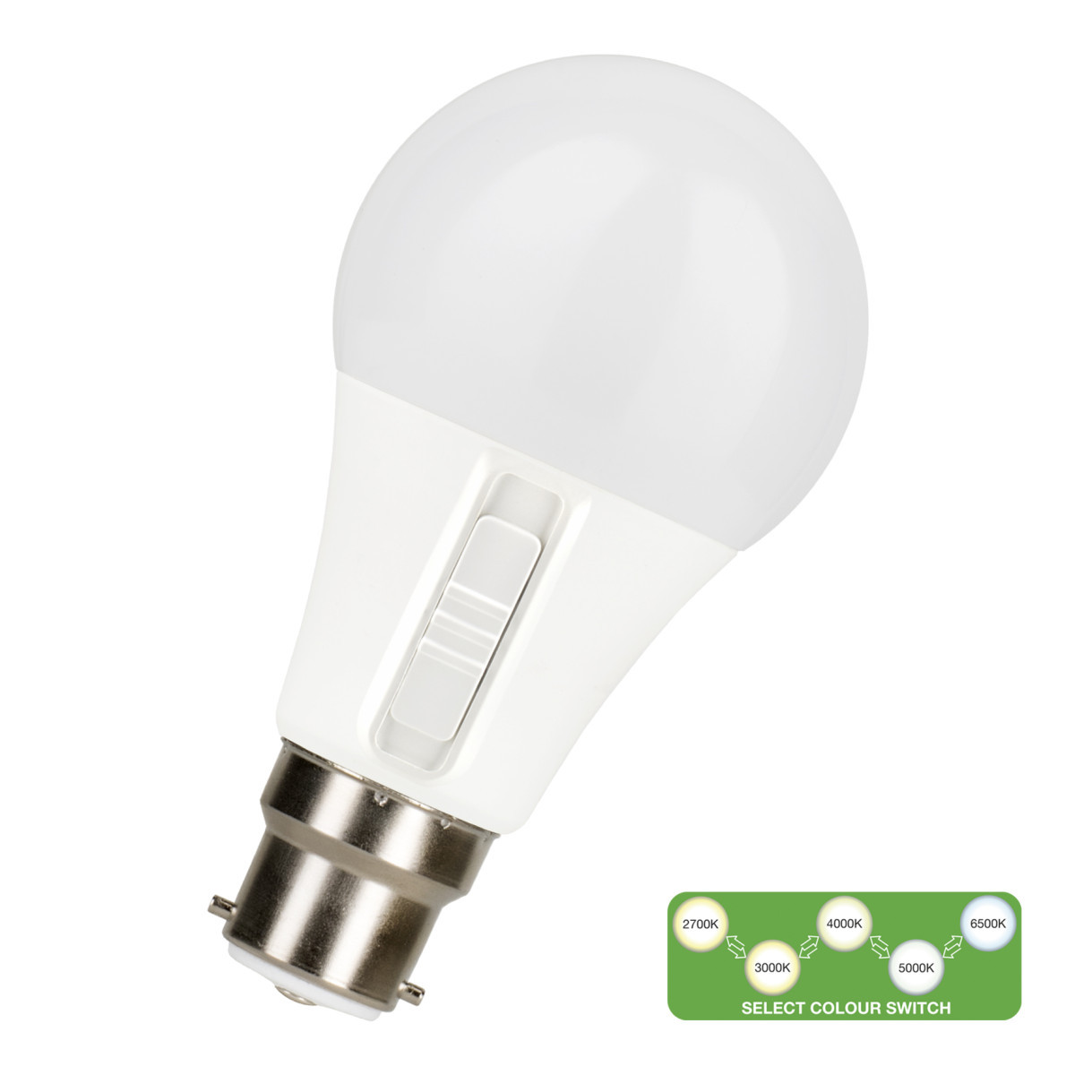 Bailey Ecoplus LED bulb Led A60 switch B22D dim 8.5W (60W) 806LM 5CCT 827-865