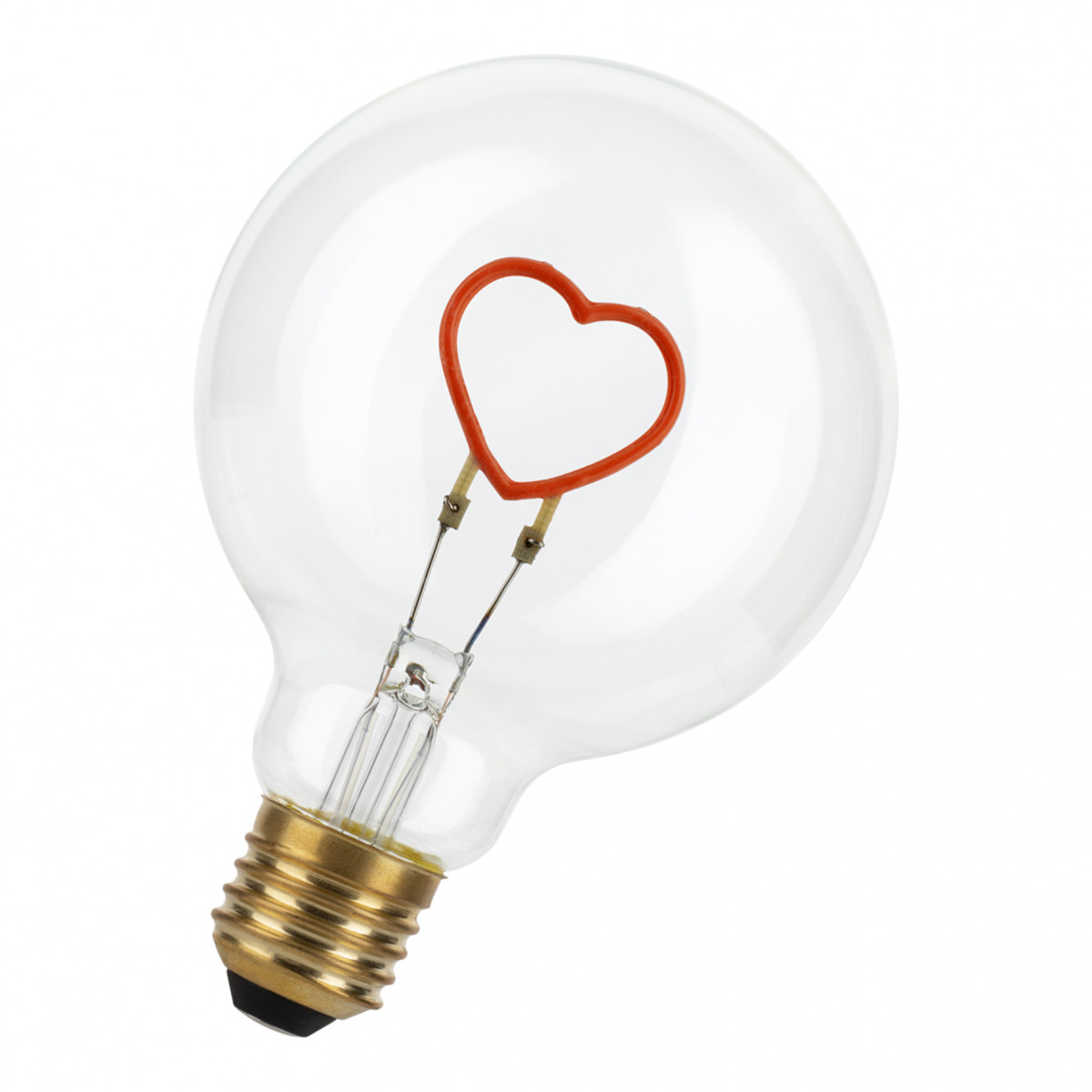 Bailey Effects by Bailey lights Led Silhouette heart G95 e27 dim 2W 40LM rood helder