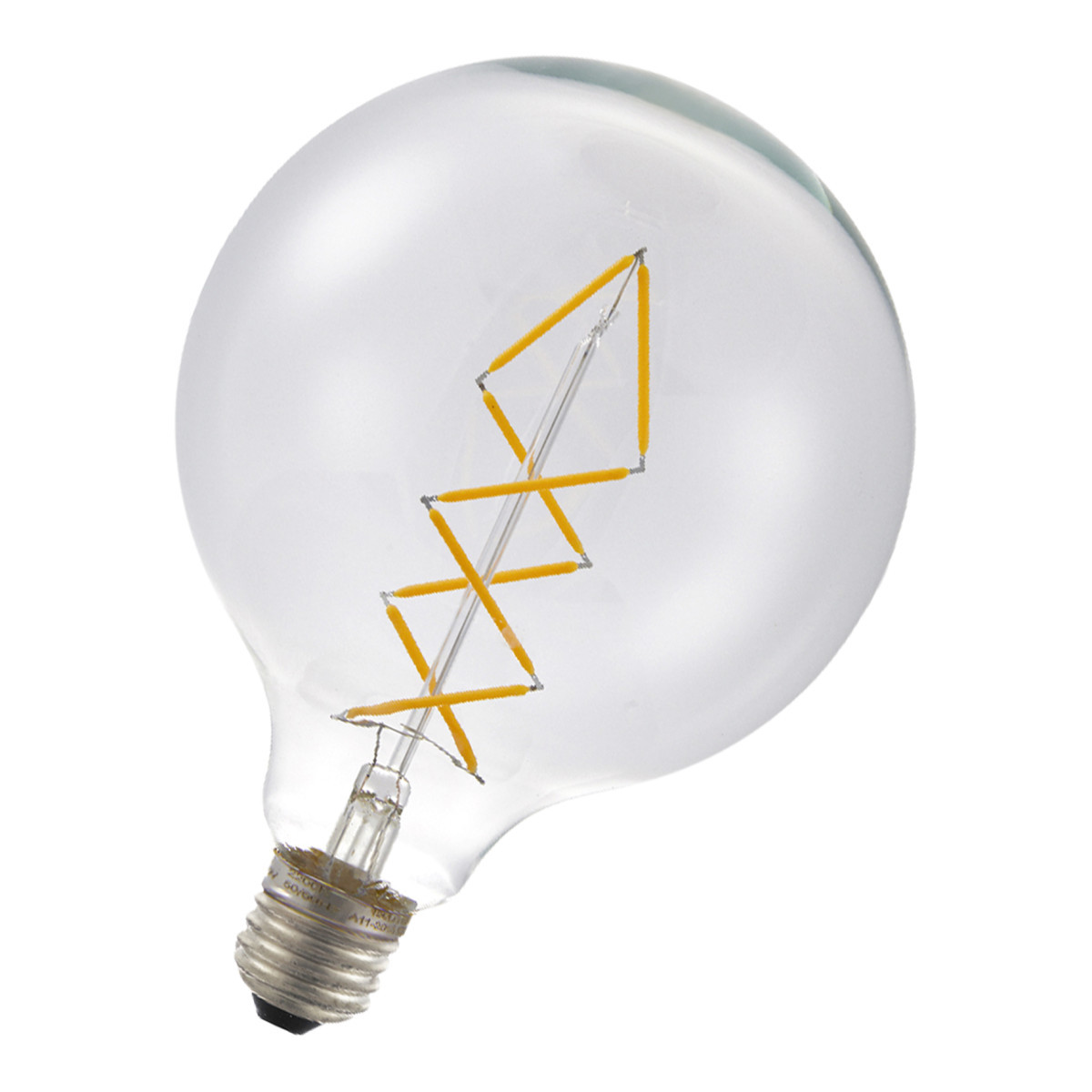 Bailey LED Filament globe Led Fil zigzag G125 e27 dim 6.5W (42W) 500LM 922 helder