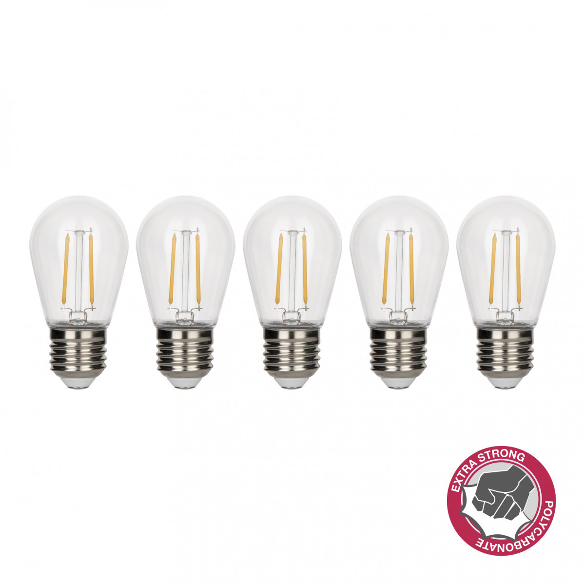 Bailey LED Filament safe Ecopack 5ST led fil safe ST45 e27 2W (21W) 200LM 827 PC helder