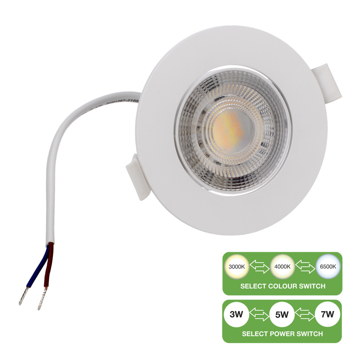 Bailey LED Spot switch Led Spot switch 3W-7W 220-500LM 830-865 38° TP wit