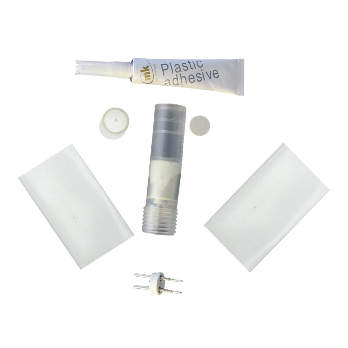 MK Quickfix toebehoor verlichting 001-143 quickfix + touw licht adapter 7CM transparant 2-ader 141910