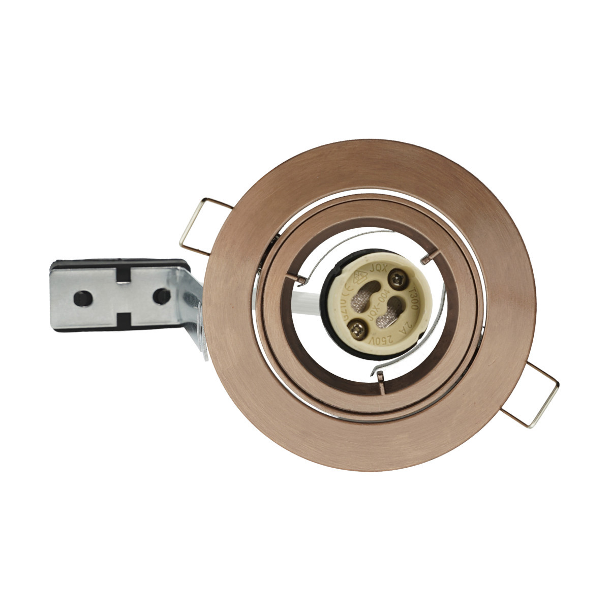 Bailey Relamp spot GU10 Spot Gu10 set rosé koper geborsteld aluminium verstelbaar