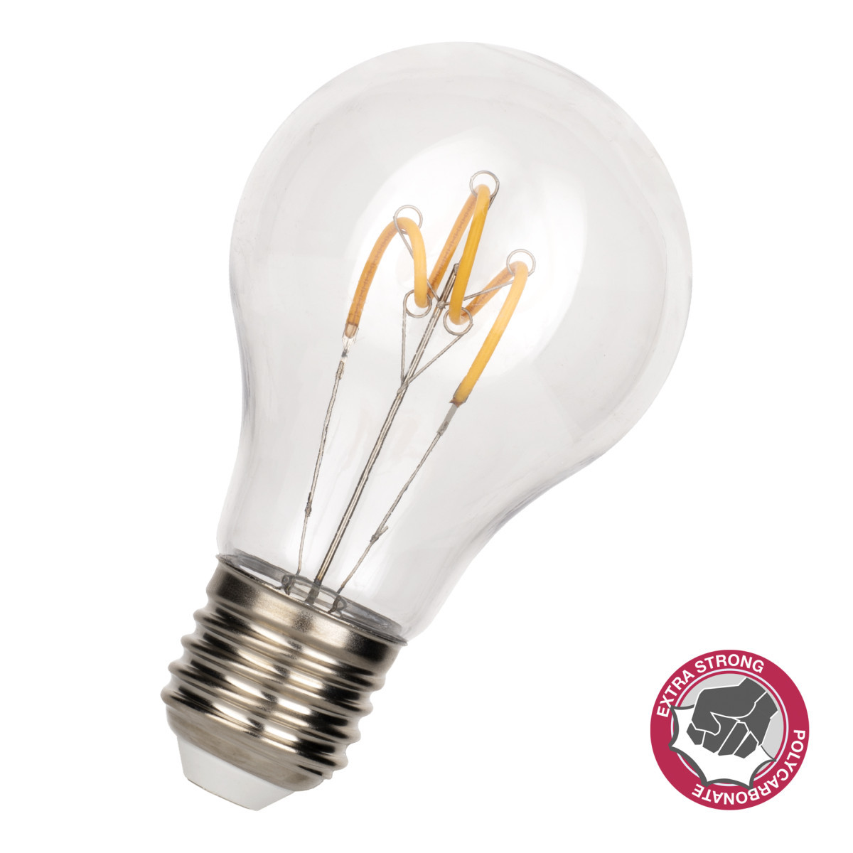 Bailey Spiraled filament safe Spiraled Safe a60 e27 2W (18W) 175LM 827 PC helder