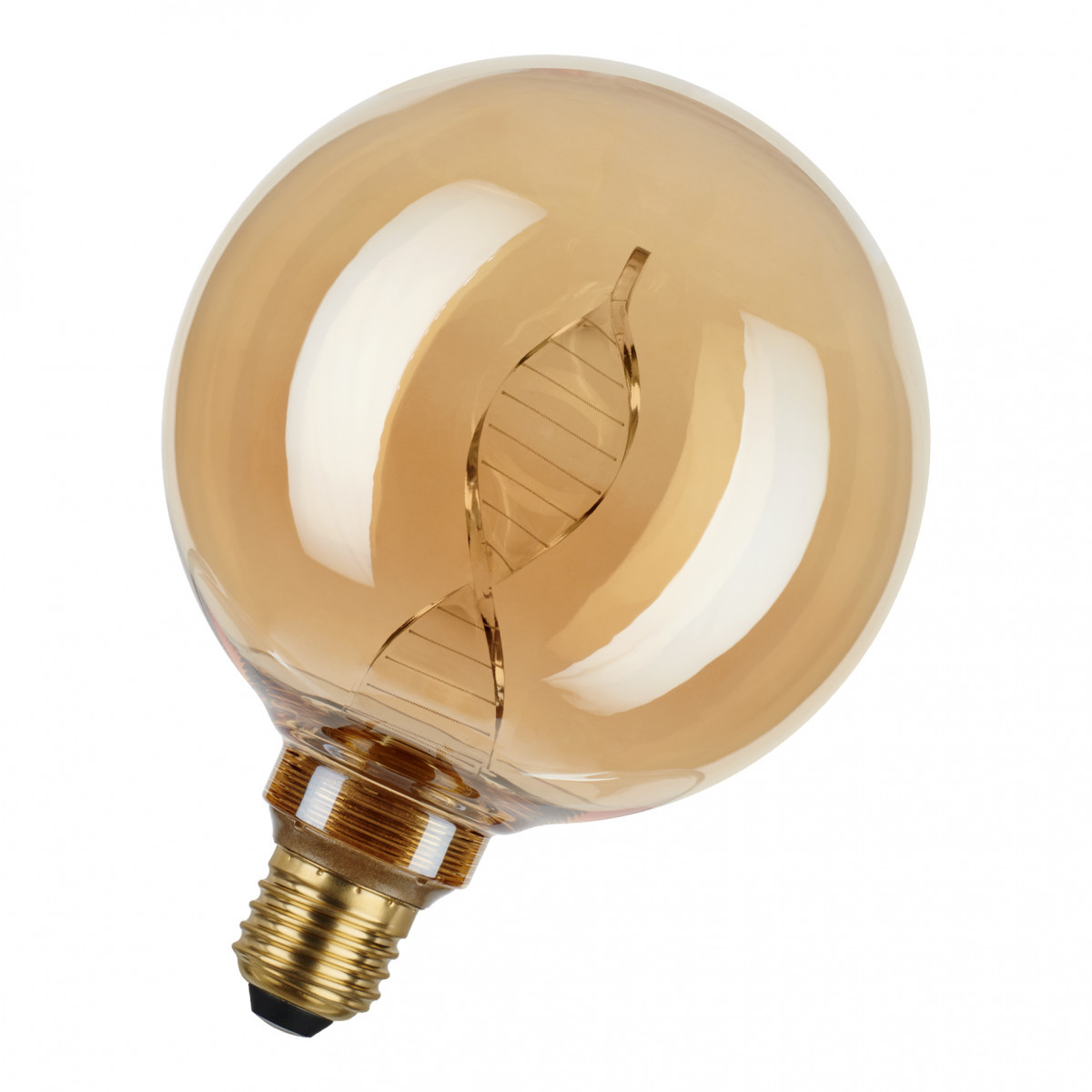 Spiraled Glow G125 e27 dim 3.5W 120LM 818 goud