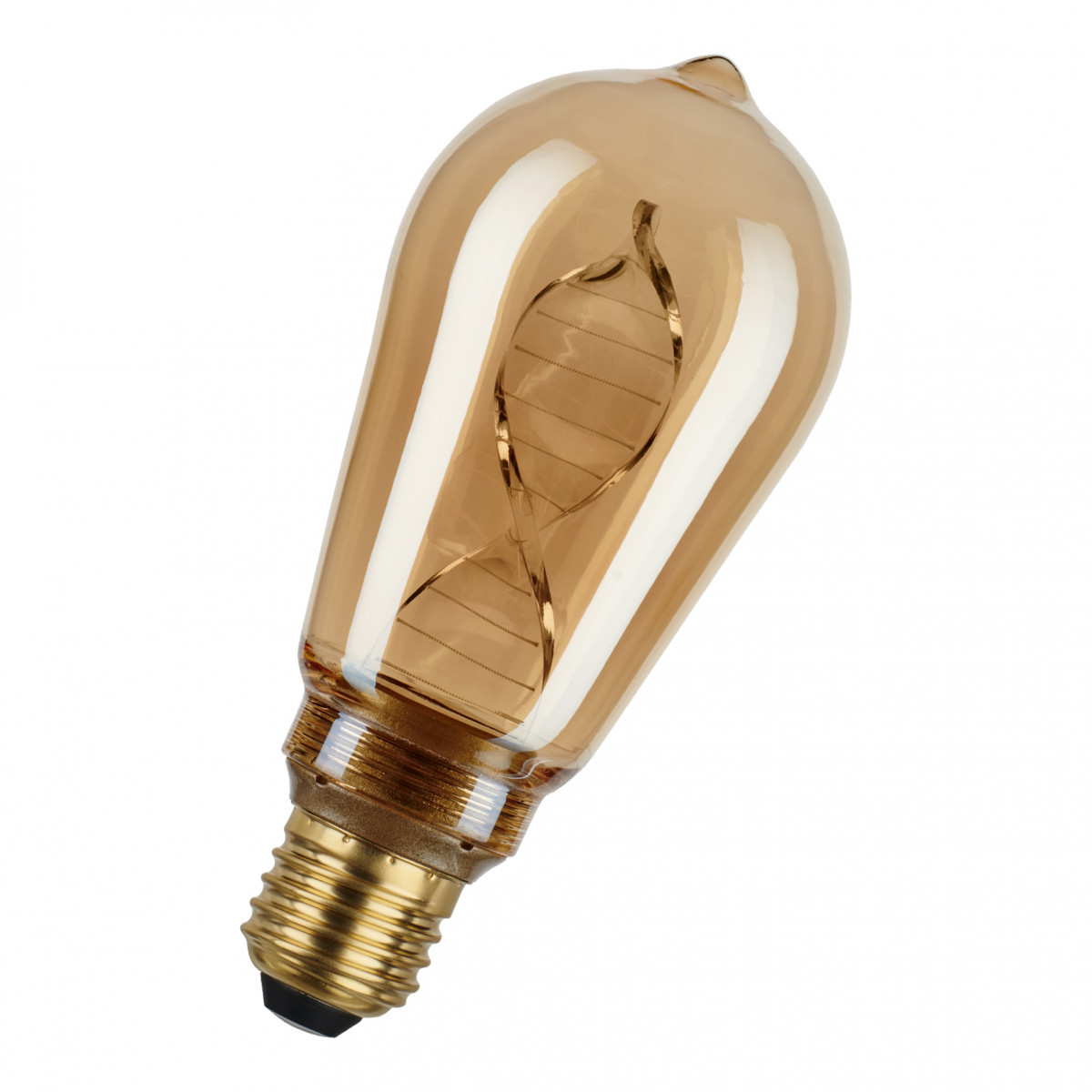 Spiraled Glow ST64 e27 dim 3.5W 120LM 818 goud