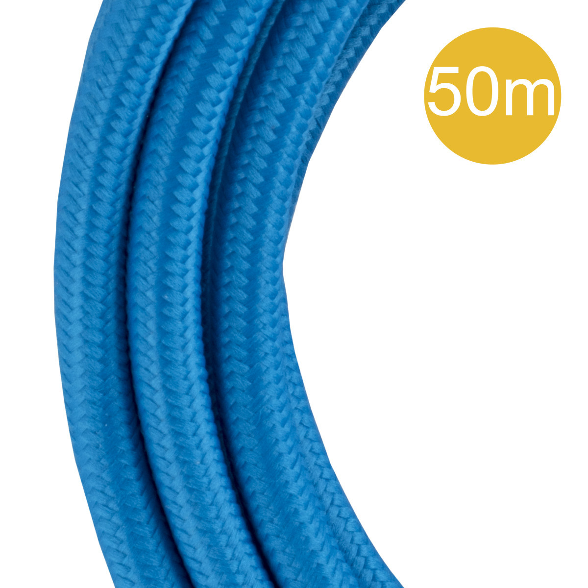 Bailey Textile cable 50M Textielsnoer 2C 50M blauw