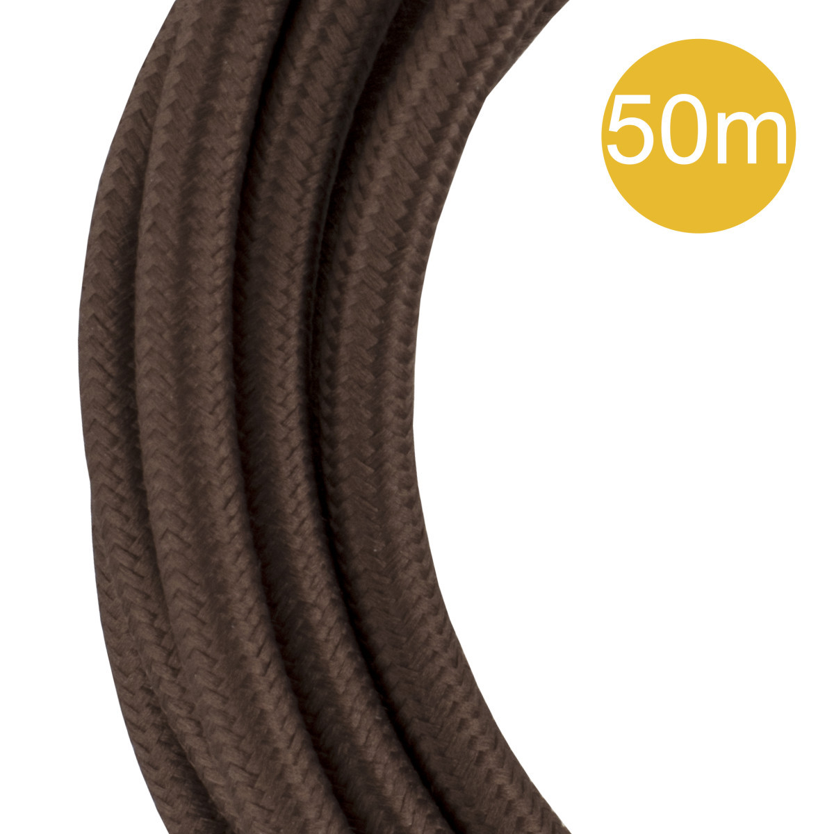 Bailey Textile cable 50M Textielsnoer 3C 50M bruin