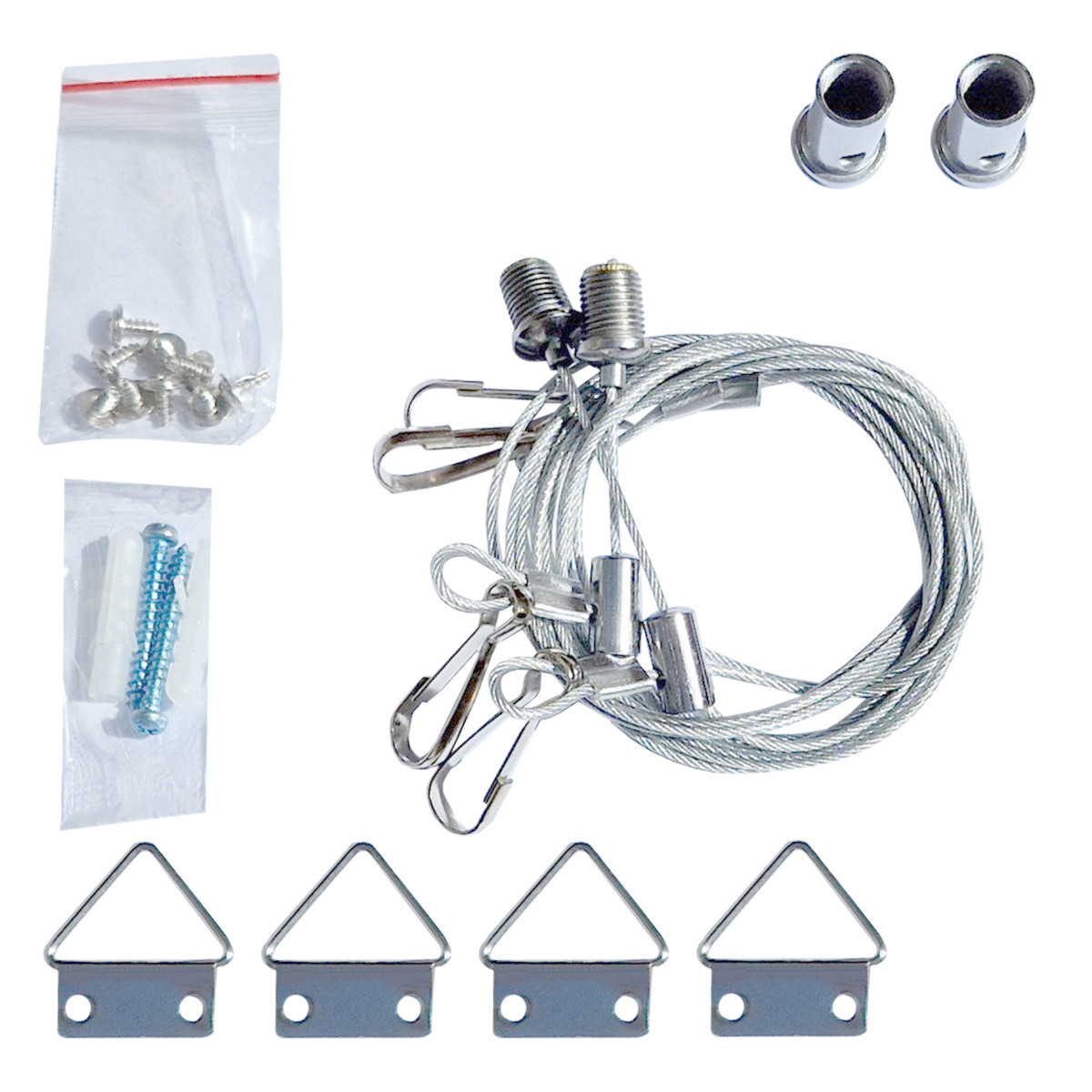 Bailey TRUE-LIGHT Full spectrum daylight RVS Pendelset voor led panel 600x600mm