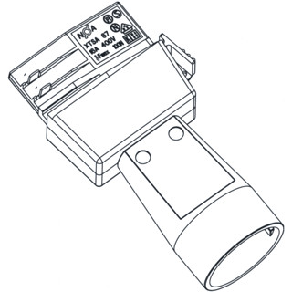 Bailey Adaptor toebehoor verlichting xtsa 67S-3 schuko 3-circuit wit