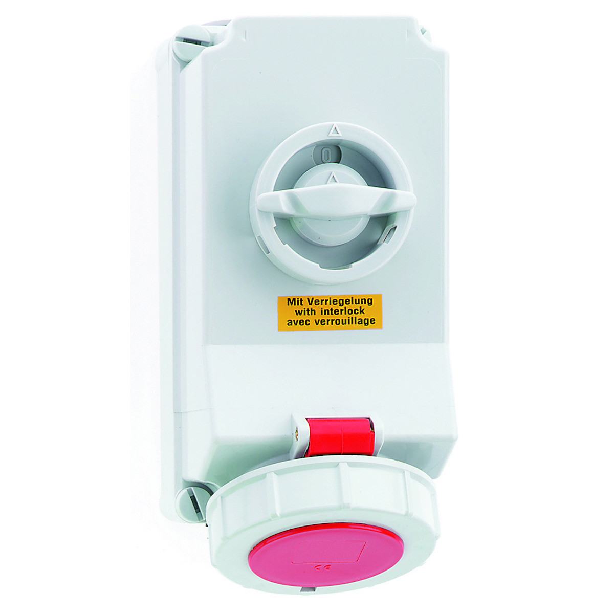 Bals CEE-contactdoos afsch./vergrend WCD 6H 16a 4P 400V ip67 225x118 QC A/V ni